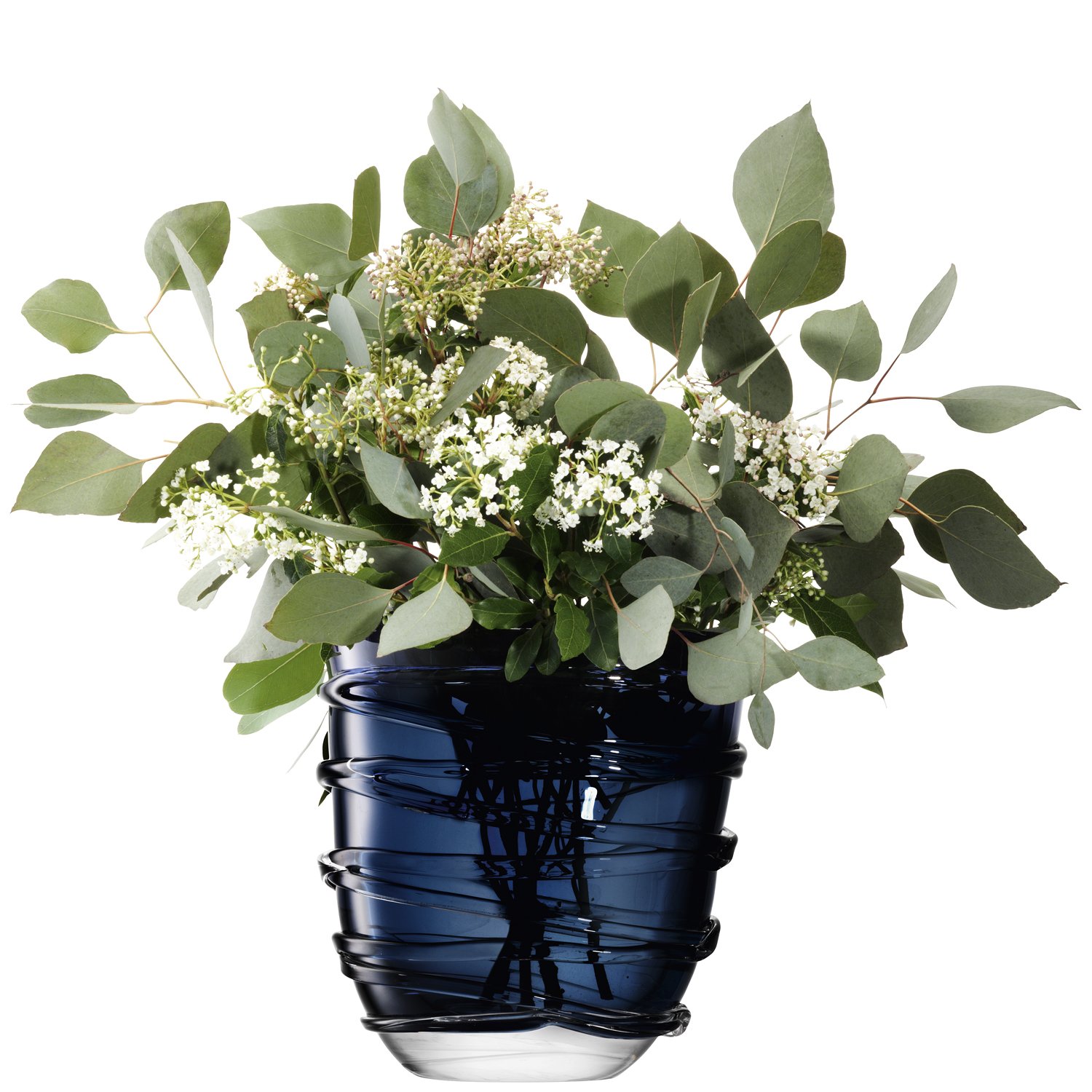 Amazon.co.jp: LSA(エルエスエー) フラワーベース(花器) ブルー 高さ